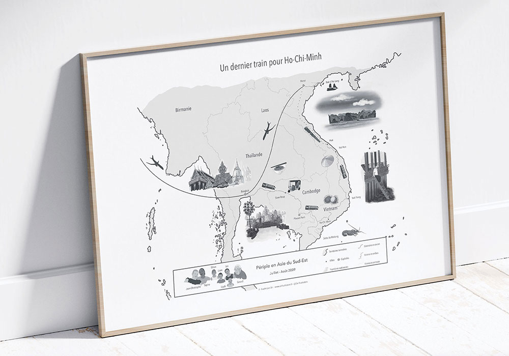 Mockup tableau de du Vetnam, page accueil