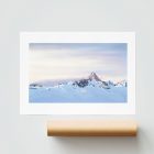 Poster de l'illustration du Pic de Rochebrune au coucher du soleil