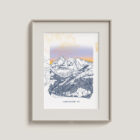 Illustration encadrée du Grand Pic de Belledonne